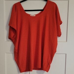 Kim & Cami Vibrant Orange Blouse